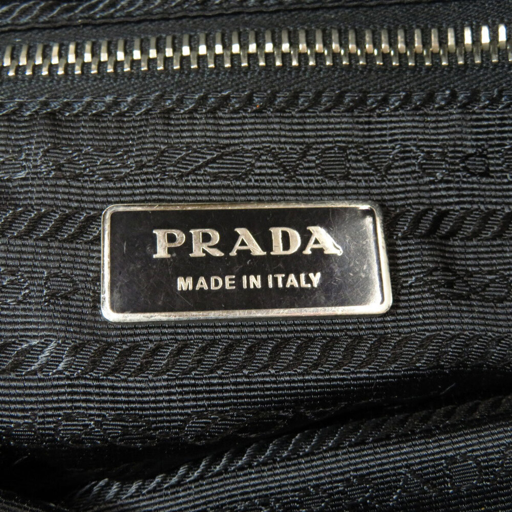 Prada logo plate Black Shoulder Crossbody bag - Picture 7 of 11